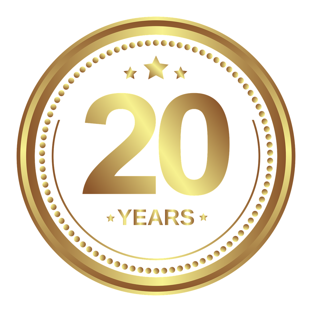 20 years logo